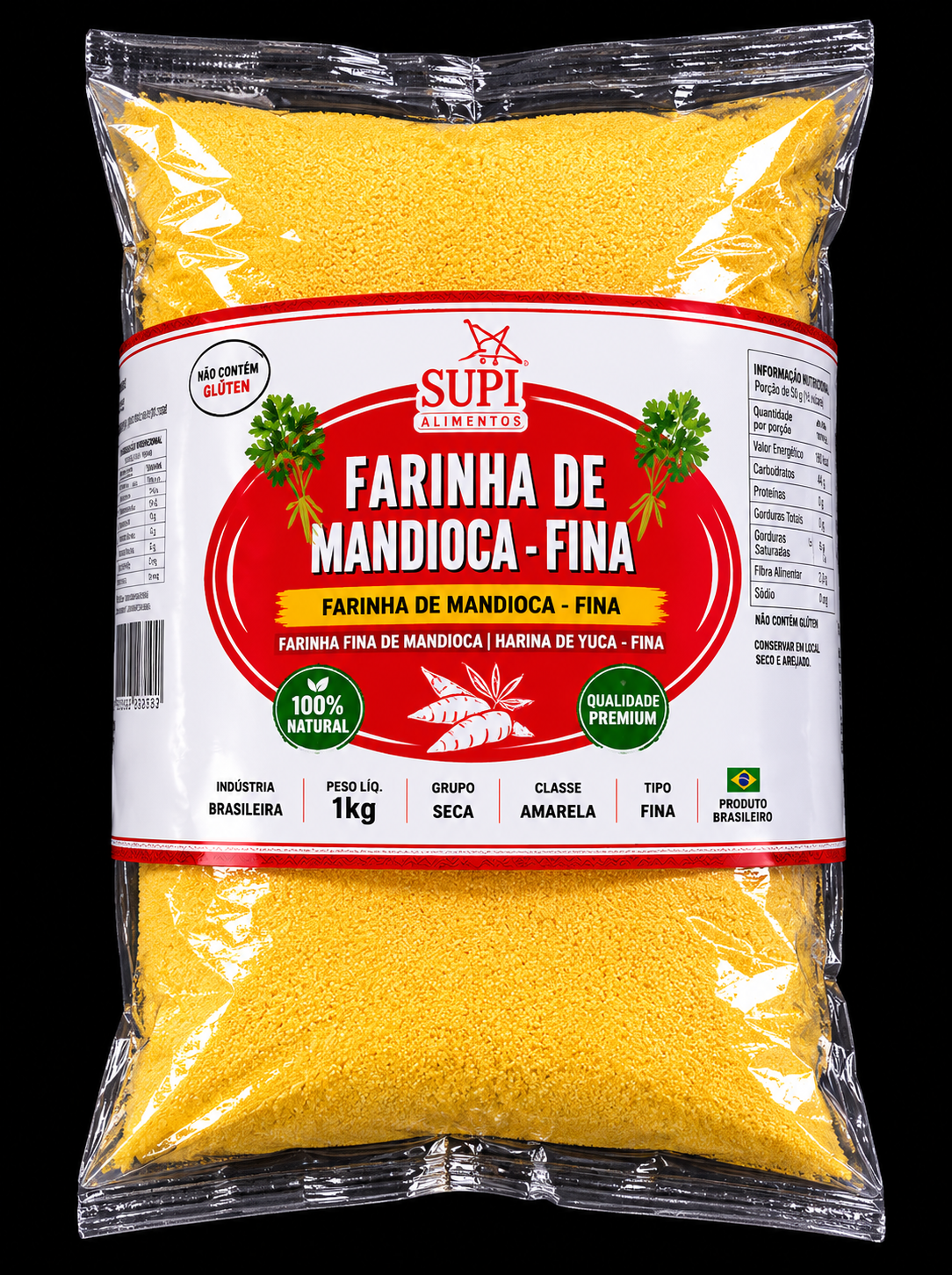 Farinha de Mandioca Fina 1kg