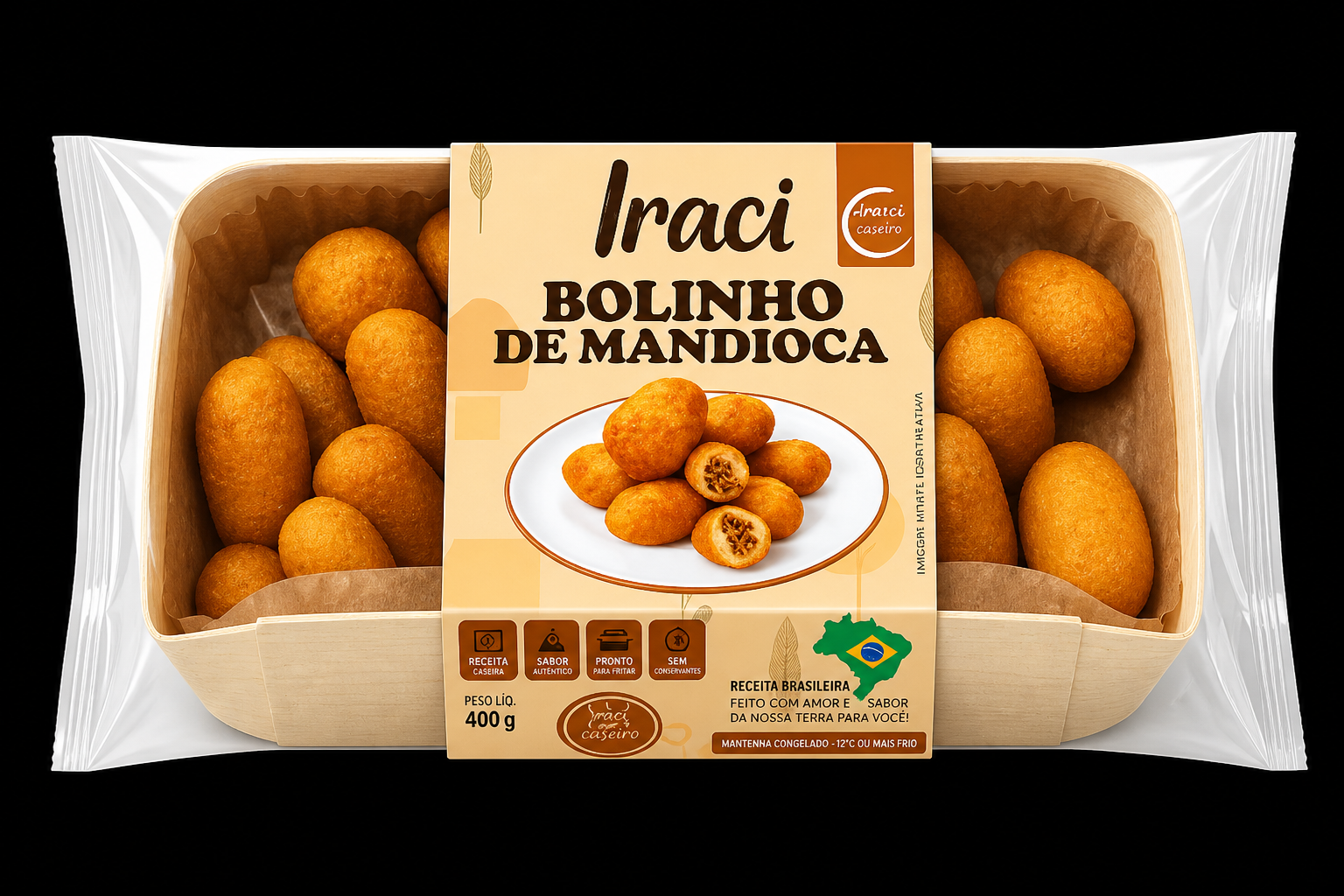 Bolinha Mandioca Mini 25×20g