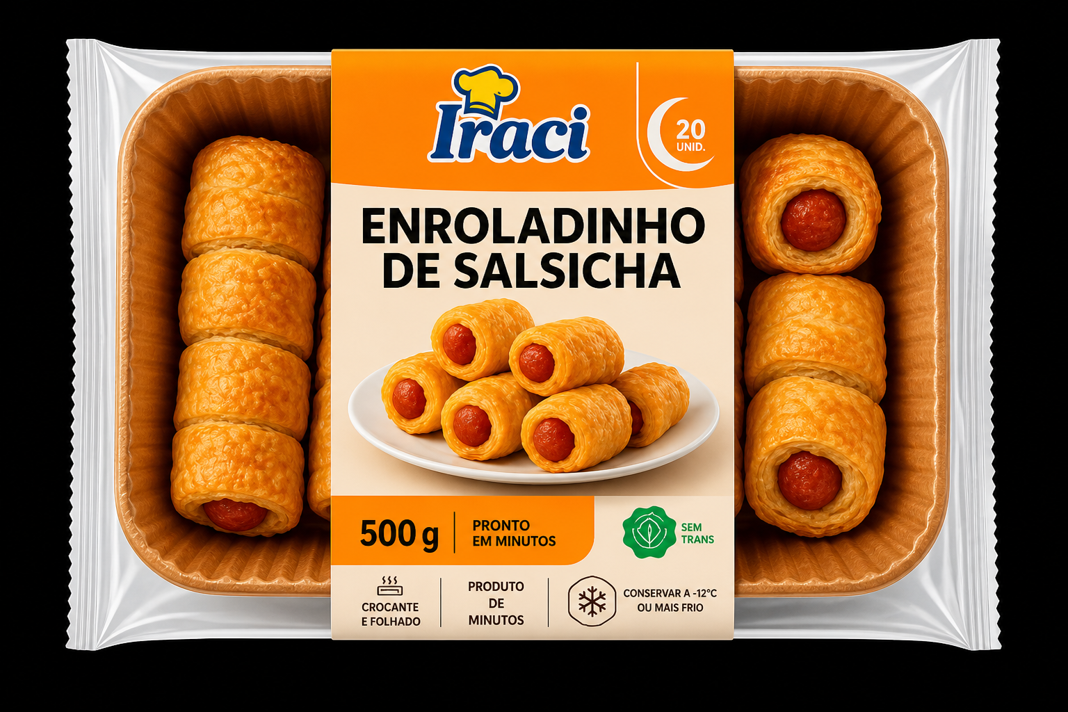 Enroladinho Salsicha Mini 25×20g