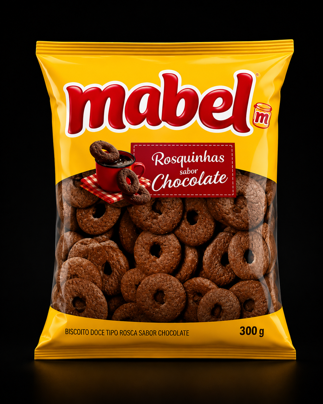 Biscoito Rosquinha Sabor Chocolate 300g