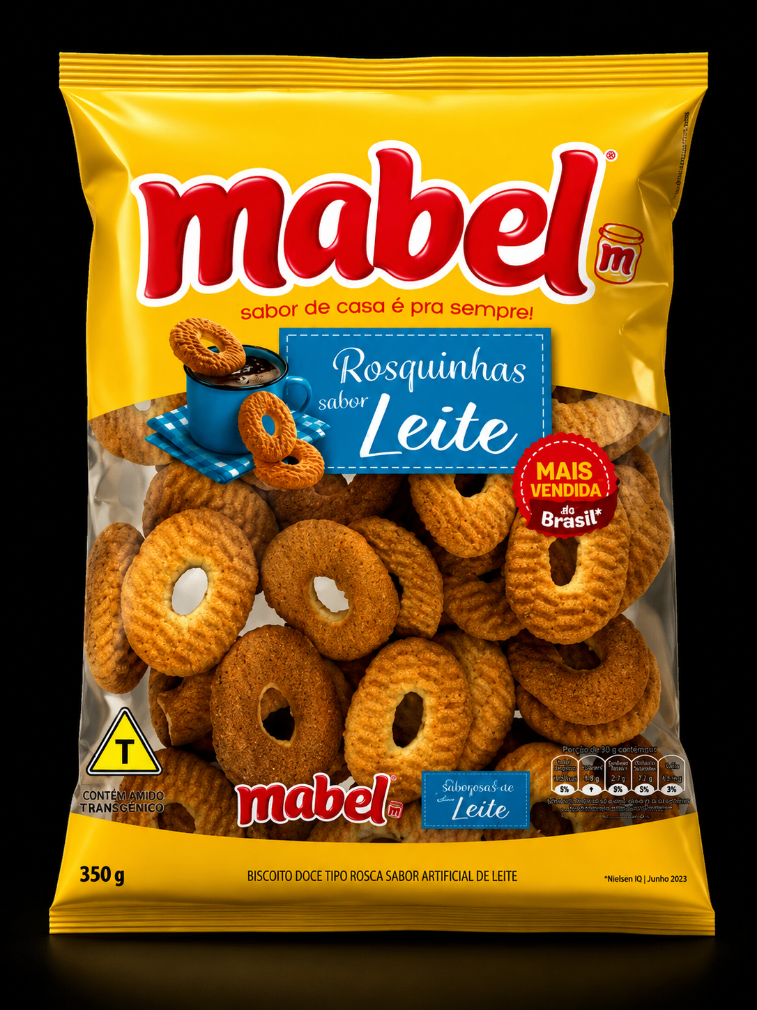 Biscoito Rosquinha Sabor Leite 300g