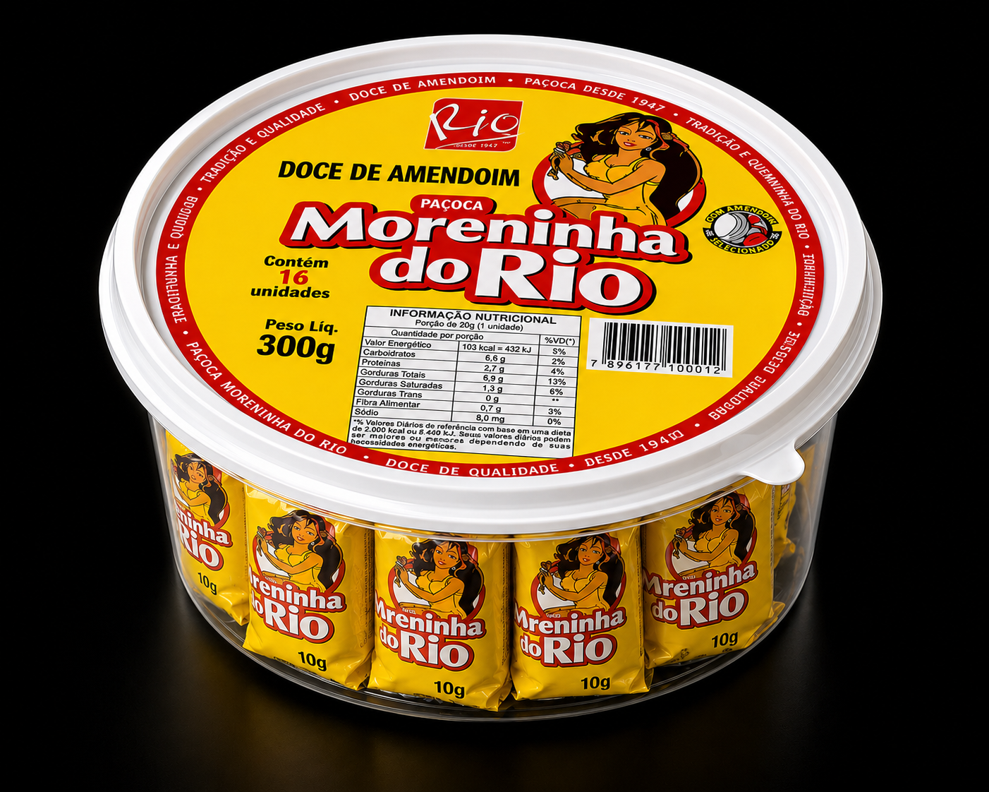 Paçoca 300g (pot 16 unités)