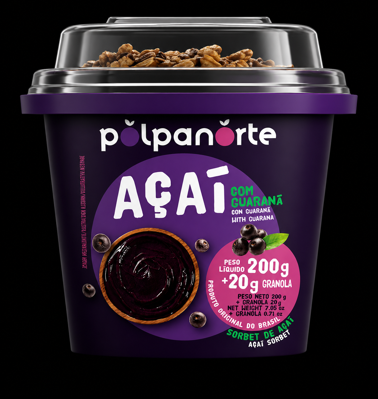 Sorbet Açaí Guaraná + Granola 220 G